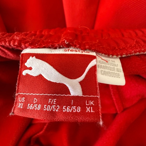 PUMA Men's T7 Track Suit Red and White Size XL - Picture 14 of 14